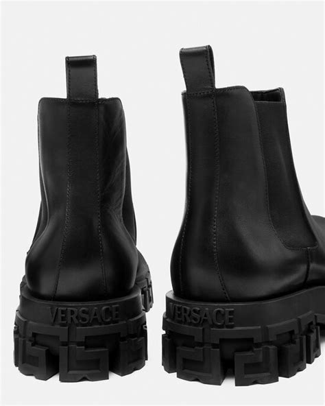 versace men croco boot|Versace ankle boots.